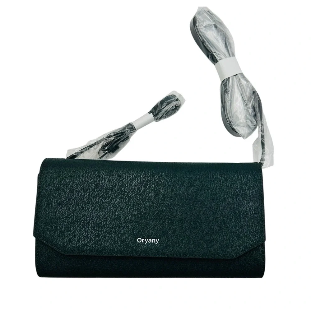 ORYANY Women's Leather Mandy Gift Set Crossbody & Removable Card Case Deep Green